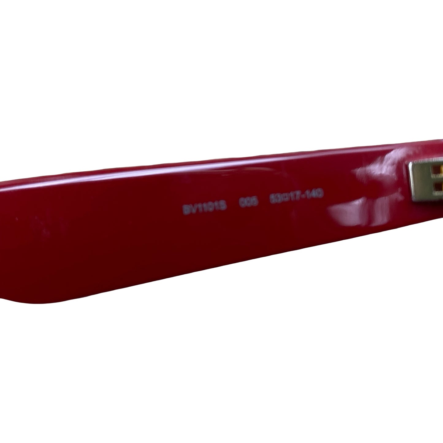 Sunglasses Luxury Designer By Bottega Veneta In Red, Size: