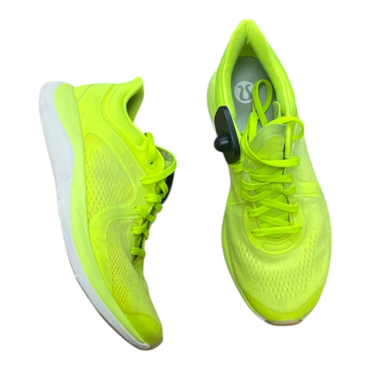 Shoes Athletic By Lululemon In Yellow, Size:8.5