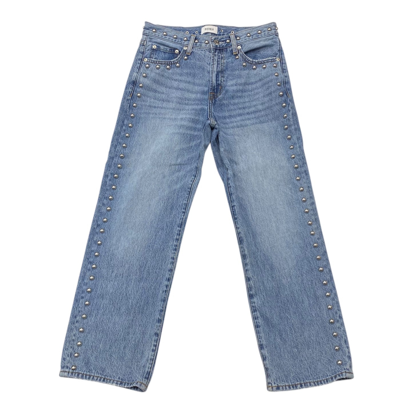 Jeans Wide Leg By Pistola In Blue Denim, Size:4