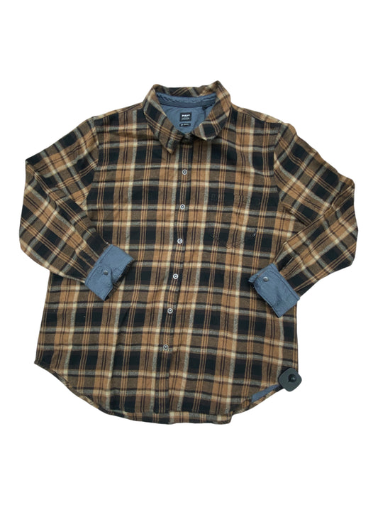 Jacket Shirt By Prana In Plaid Pattern, Size:Xl