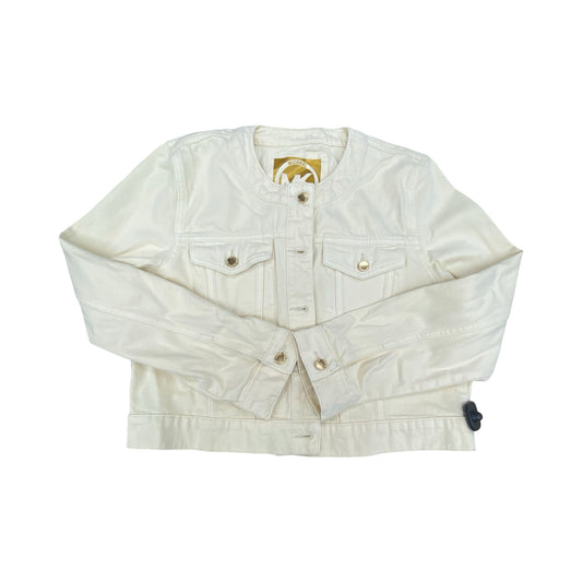 Jacket Denim By Michael By Michael Kors In Cream, Size:Xl