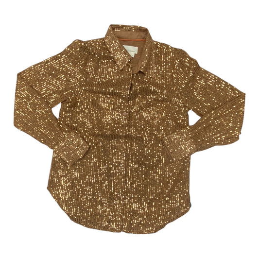 Top Ls By Anthropologie In Gold, Size:S