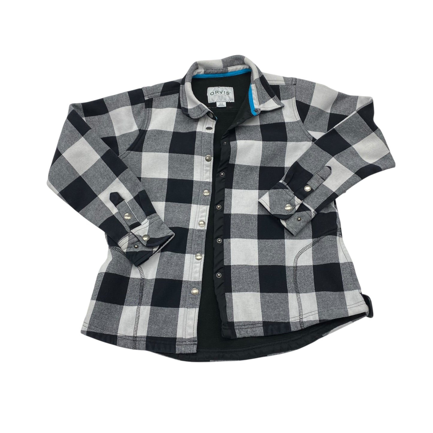 Jacket Shirt By Orvis In Plaid Pattern, Size:M
