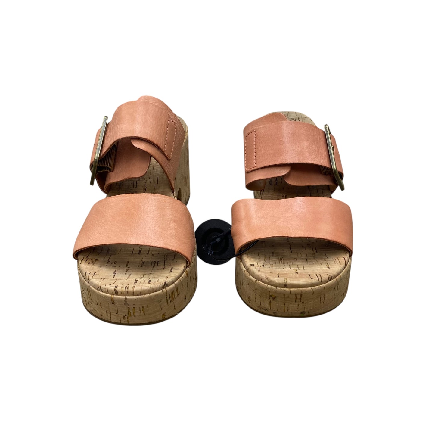 Sandals Heels Block By Kork Ease In Pink, Size:9