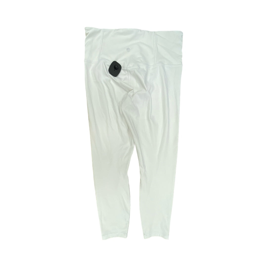 Athletic Leggings By Athleta In White, Size:M