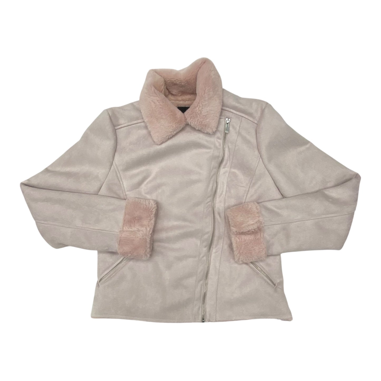 Jacket Faux Fur & Sherpa By Kut In Pink, Size:M