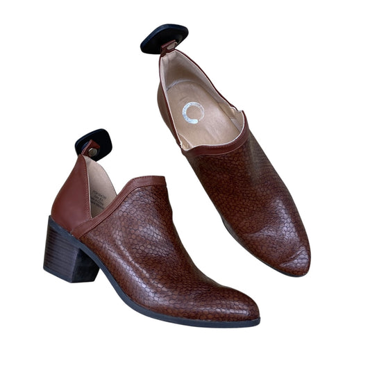 Shoes Heels Block By Journee In Brown, Size:8.5