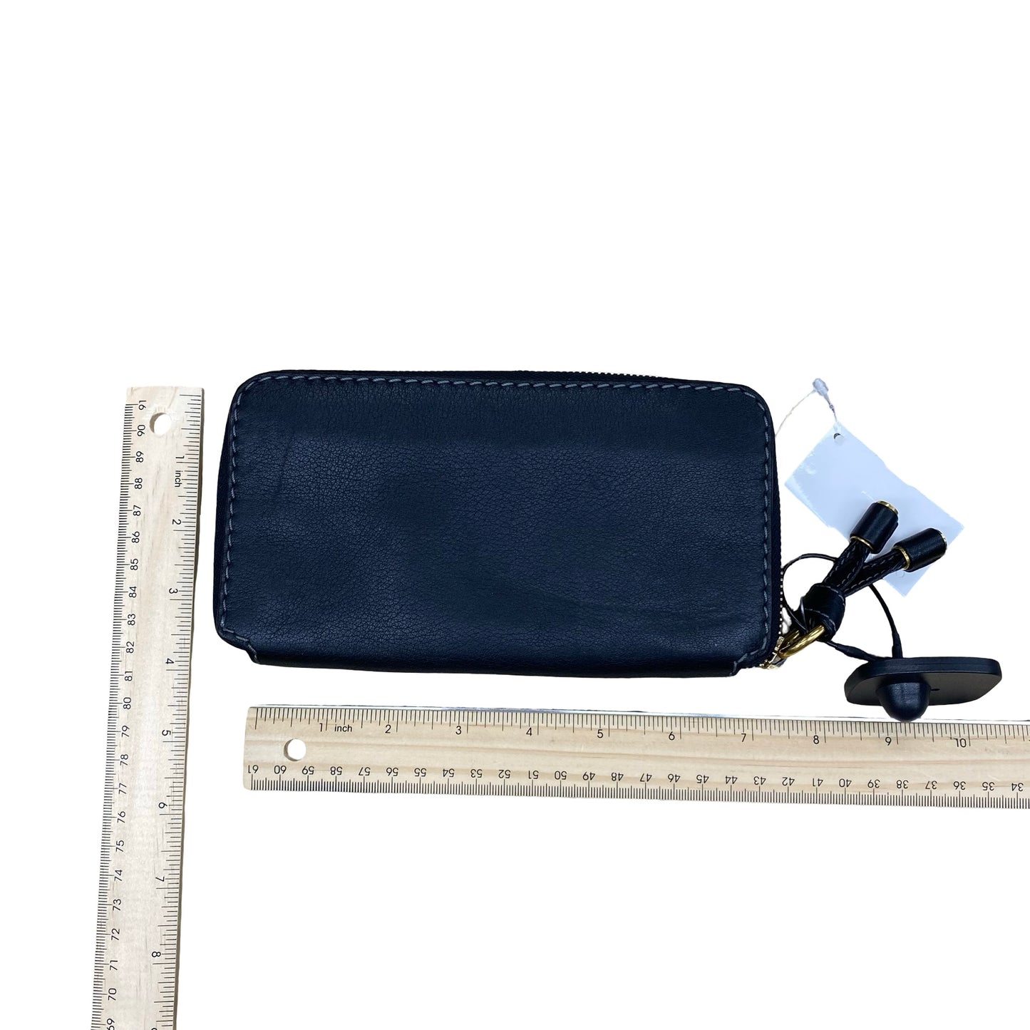 Wallet Luxury Designer By Chloe In Black & Gold, Size:Large