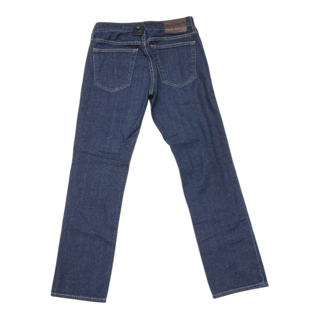 Jeans Straight By Adriano Goldschmied In Blue Denim, Size:6