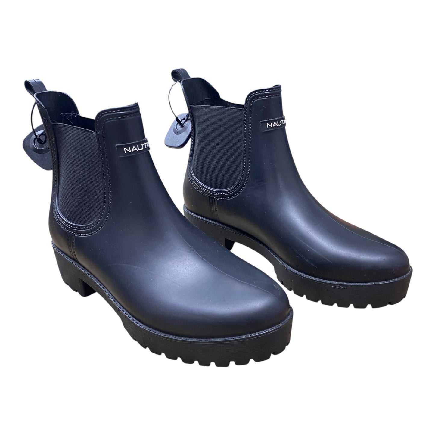 Boots Rain By Nautica In Black, Size:10