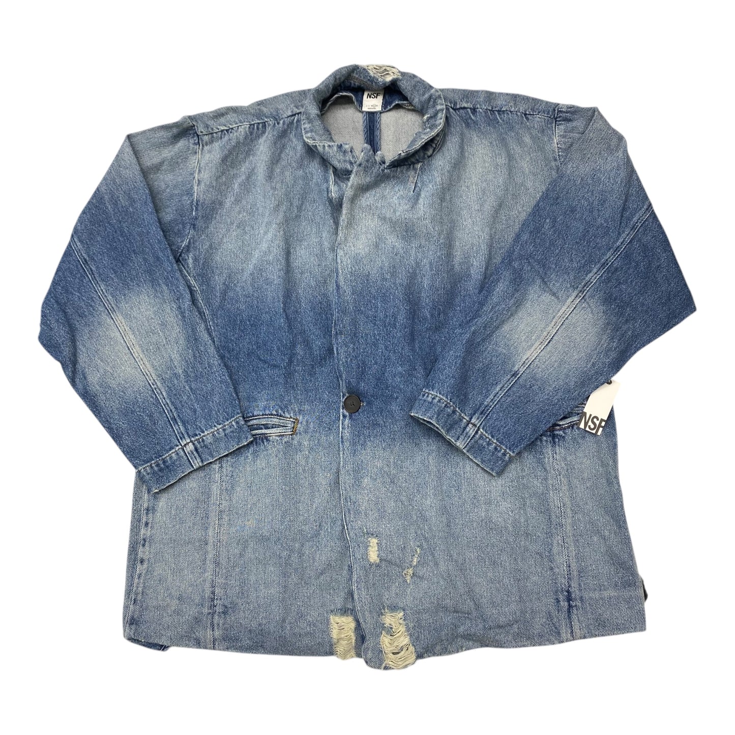 Blazer By NSF In Blue Denim, Size:L