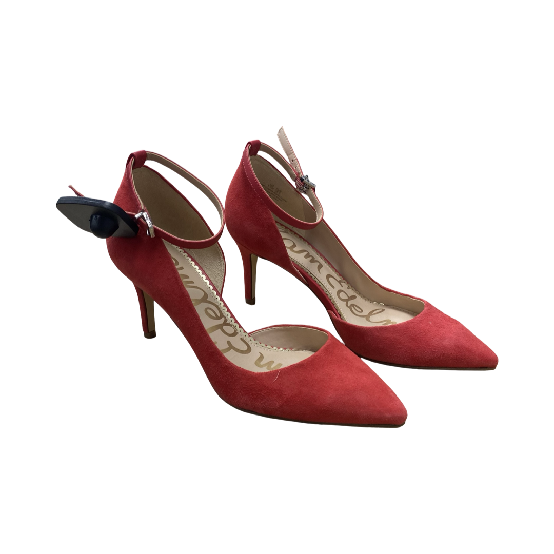 Shoes Heels Stiletto By Sam Edelman In Red, Size:5.5