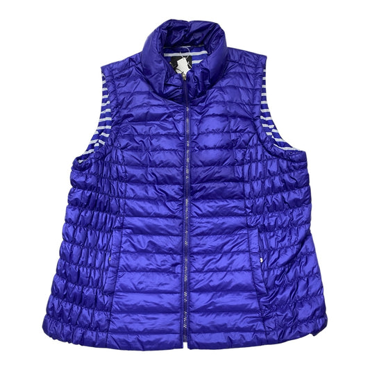 Vest Puffer & Quilted By Tribal In Purple, Size:Xl