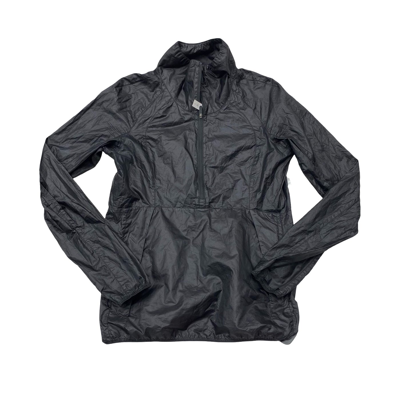 Athletic Jacket By Lululemon In Black, Size:6