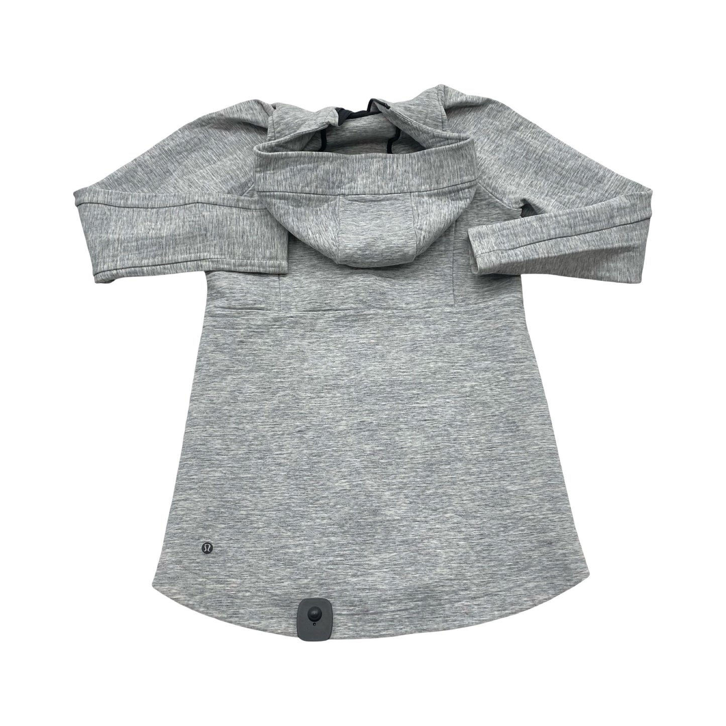 Athletic Jacket By Lululemon In Grey, Size:6