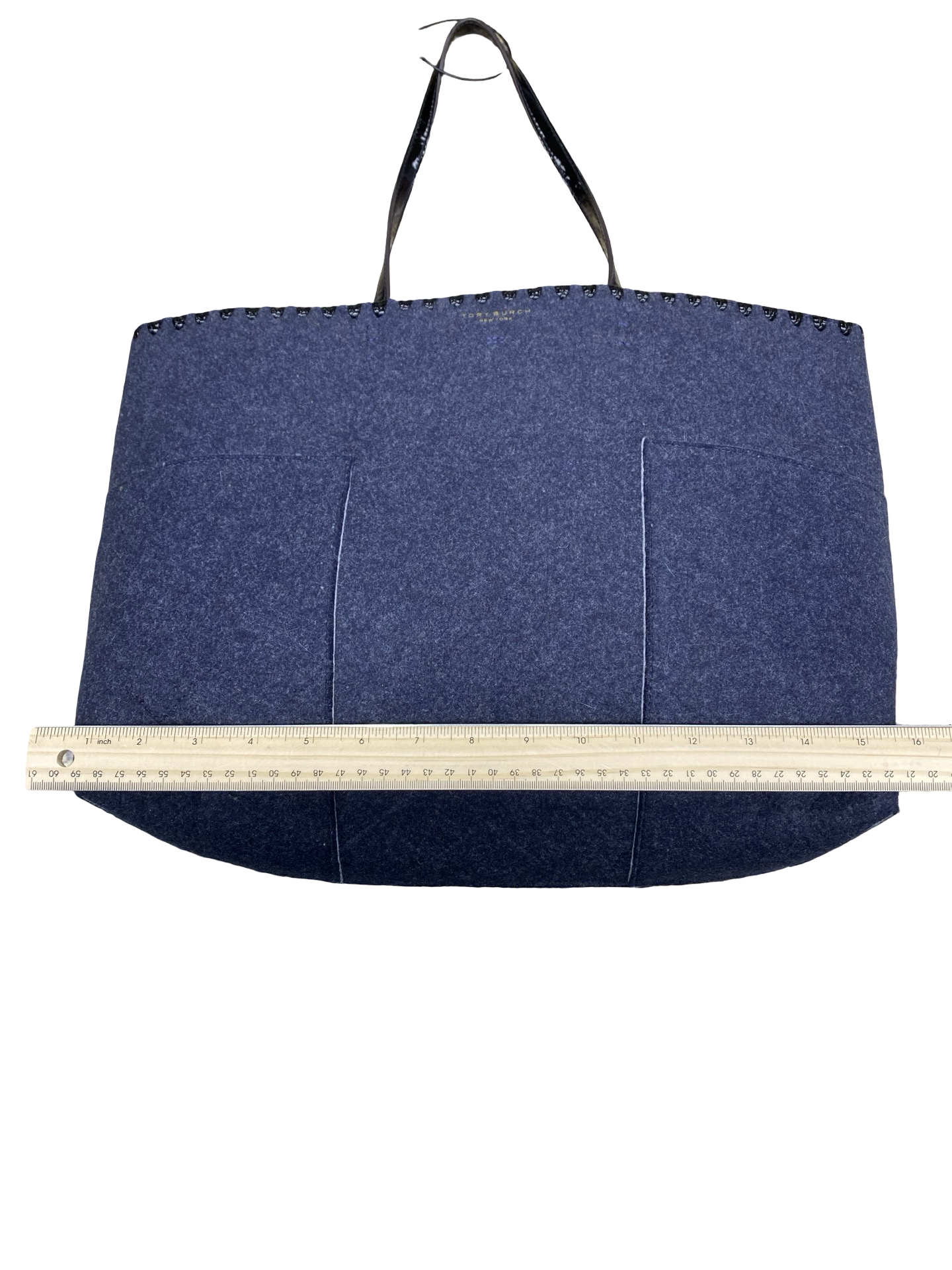 Handbag Designer By Tory Burch In Navy, Size:Large