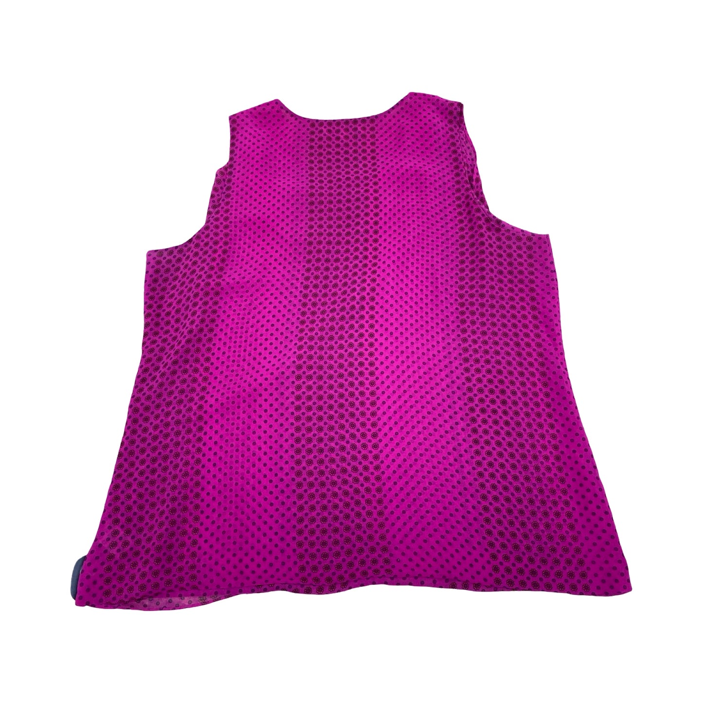 Top Sleeveless By Cabi In Black & Pink, Size:Xl