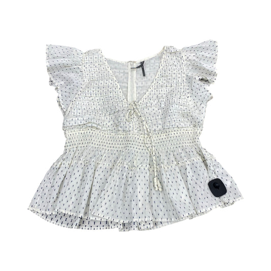 Top Sleeveless By Anthropologie In Blue & White, Size:L