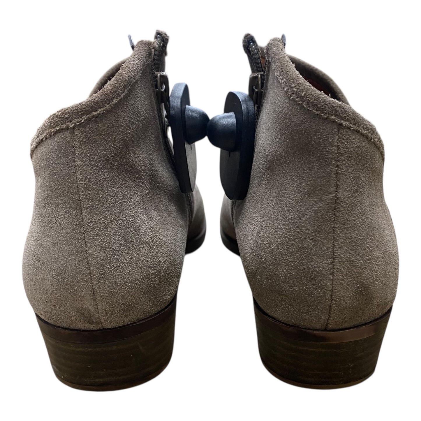 Boots Ankle Heels By Lucky Brand In Taupe, Size:10