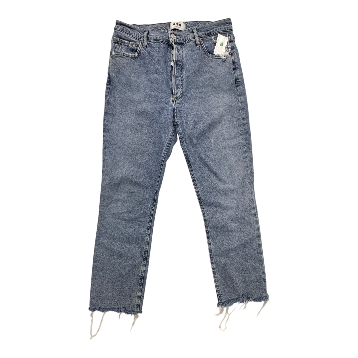 Jeans Straight By Agolde In Blue, Size:8