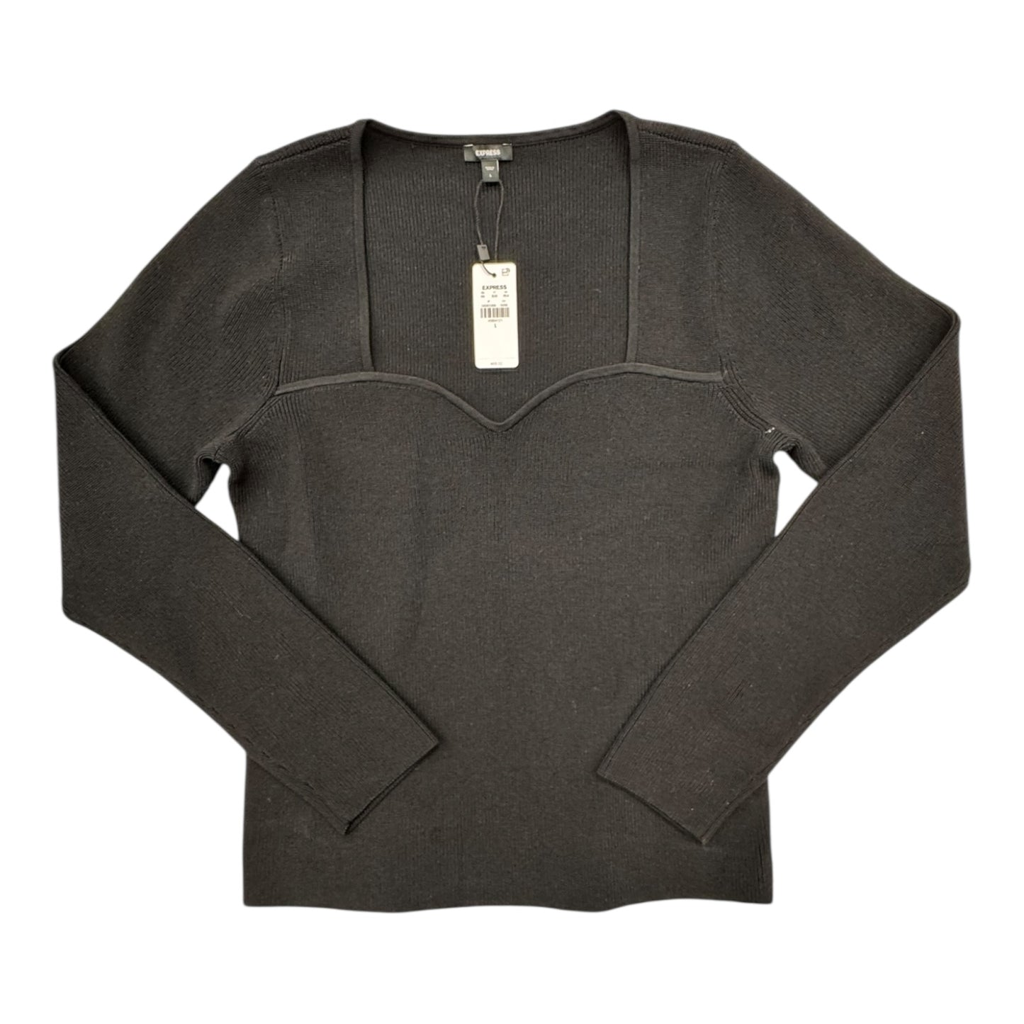 Top Ls By Express In Black, Size:L