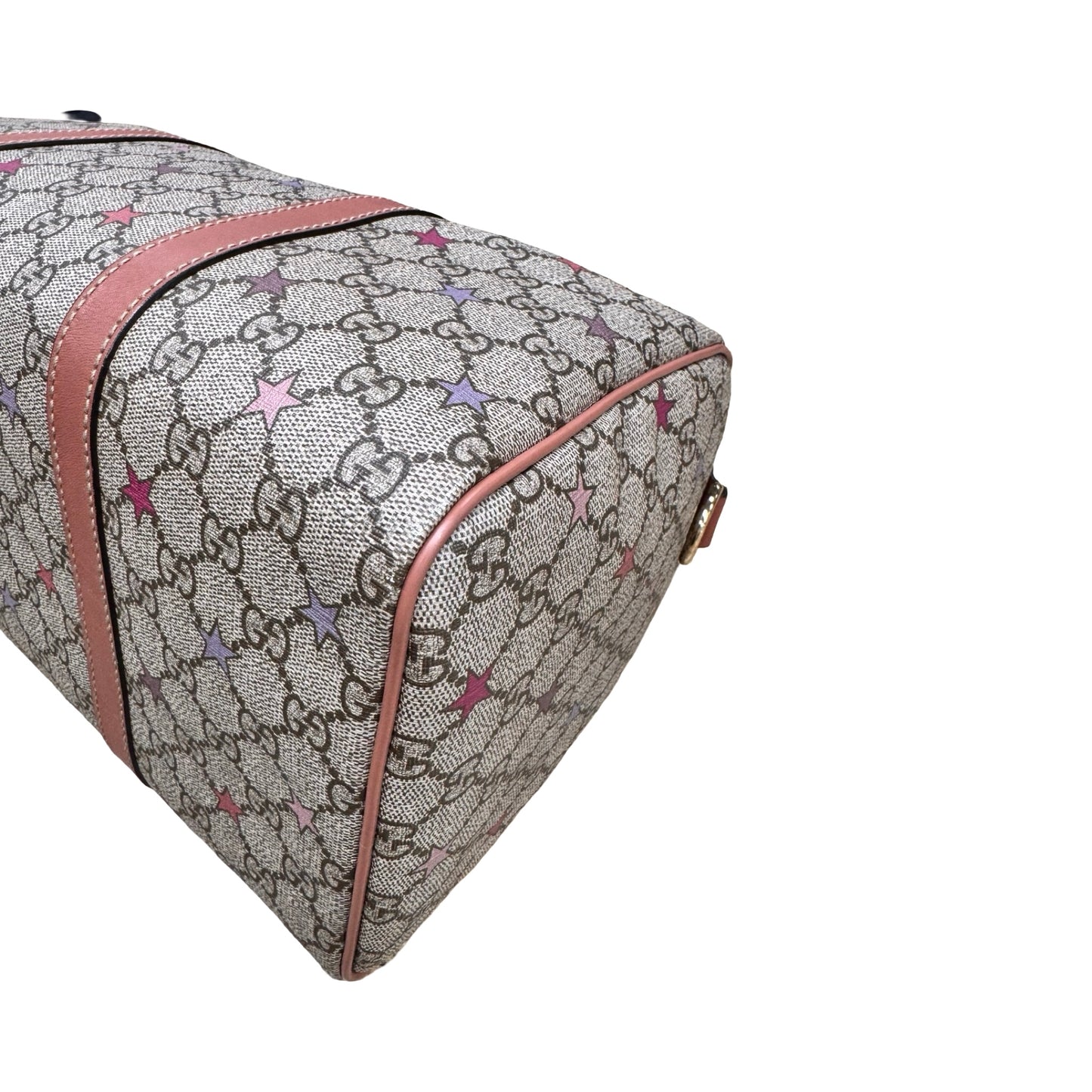 Handbag Supreme Canvas Tattoo Stars Joy Boston 35 Luxury Designer By Gucci In Multi, Size:Medium