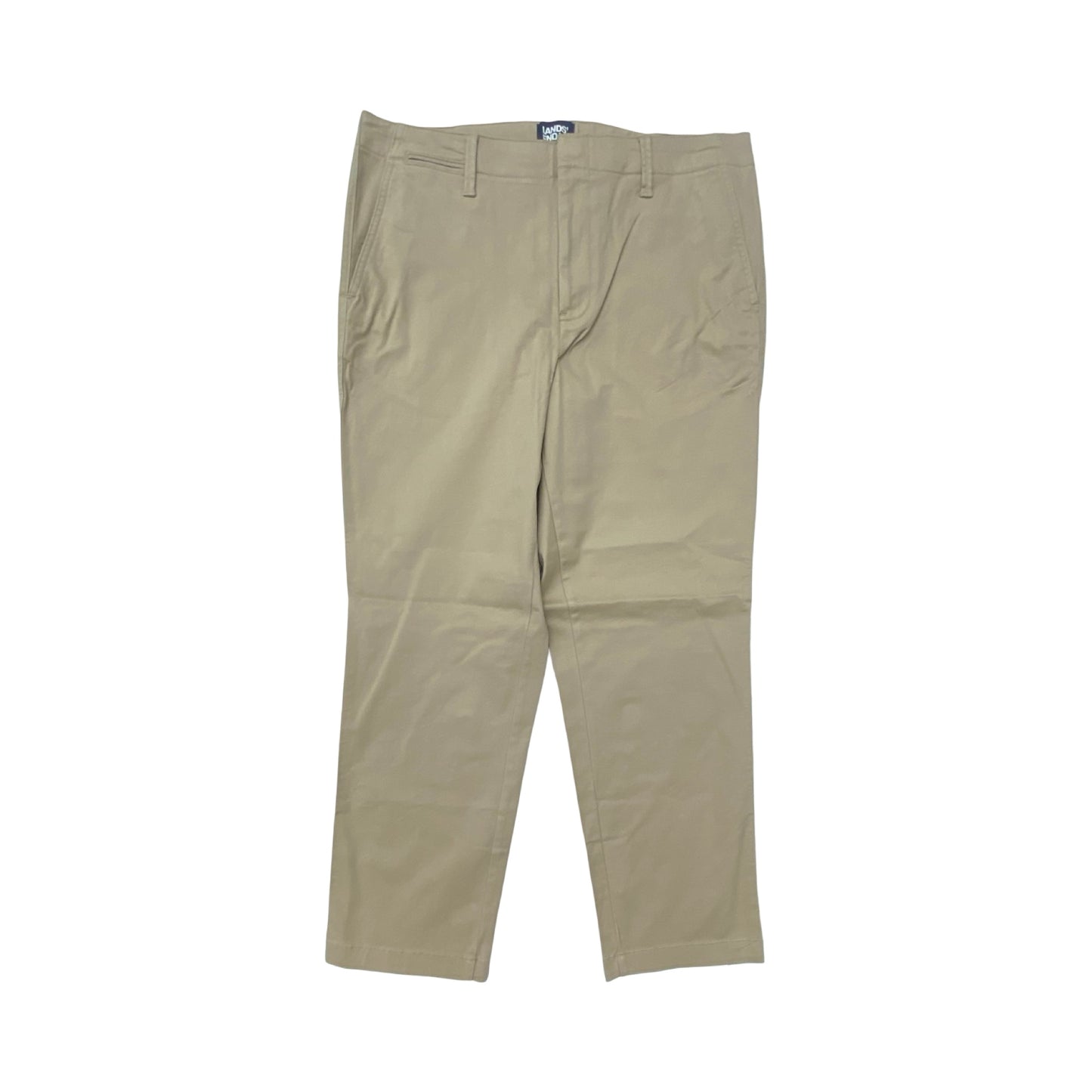 Pants Cropped By Lands End In Tan, Size:14