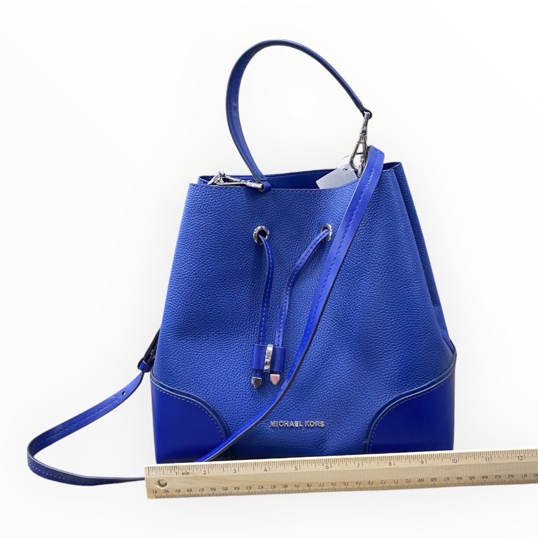 Handbag Designer By Michael Kors In Blue, Size: Medium