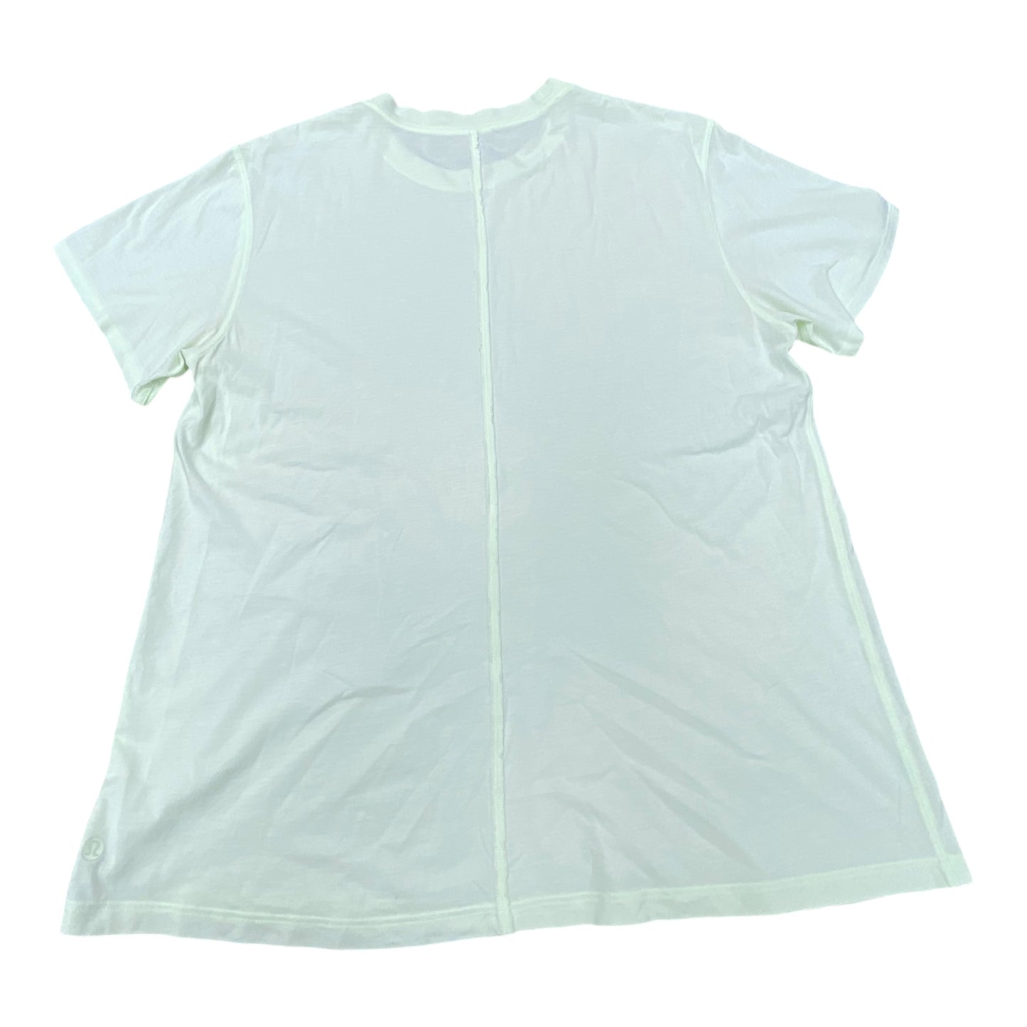 Athletic Top Ss By Lululemon In Green, Size:L