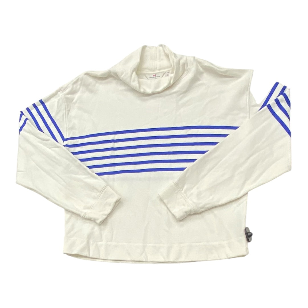 Sweatshirt Collar By Vineyard Vines In Blue & White, Size:L