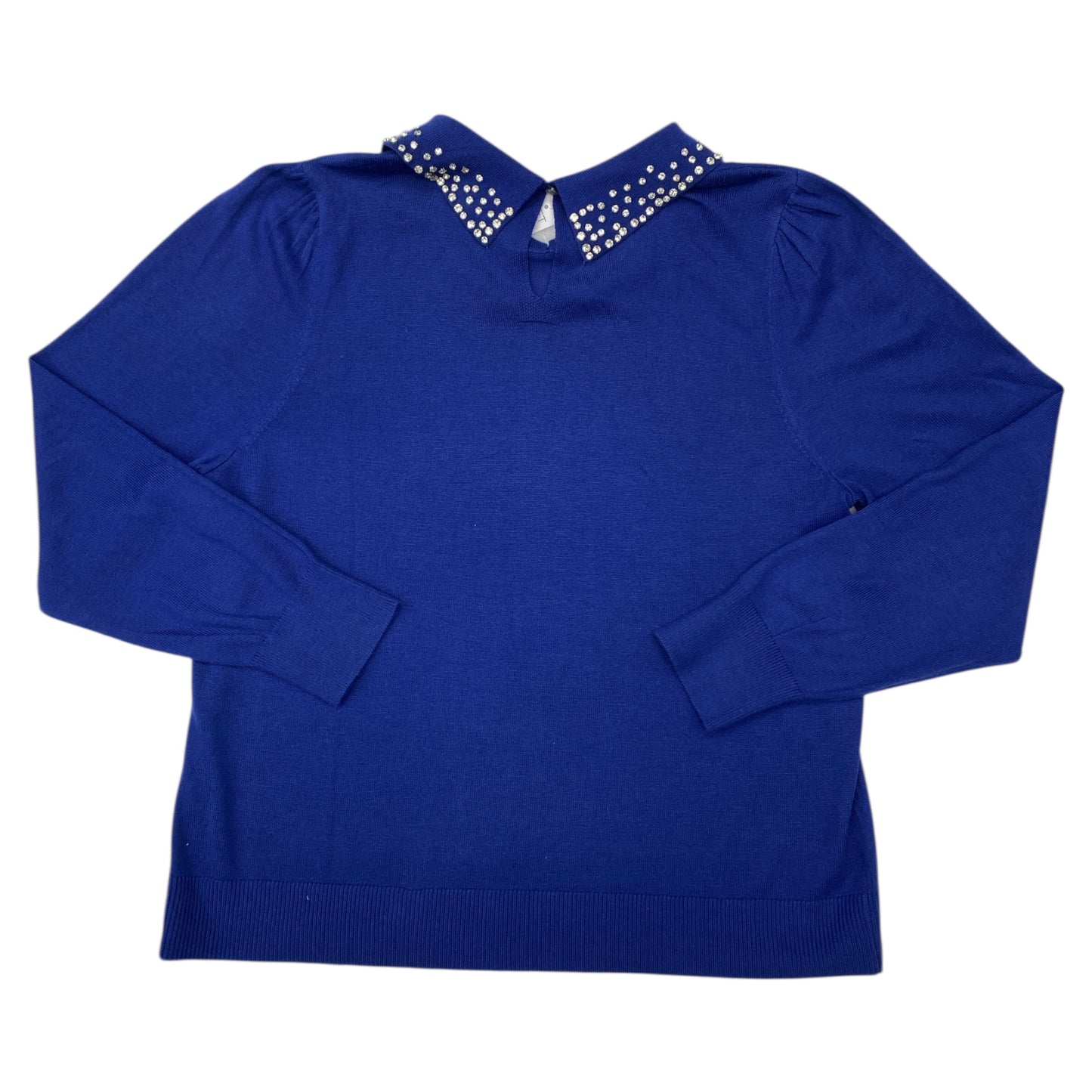 Sweater By Loft In Blue & Silver, Size:Xl