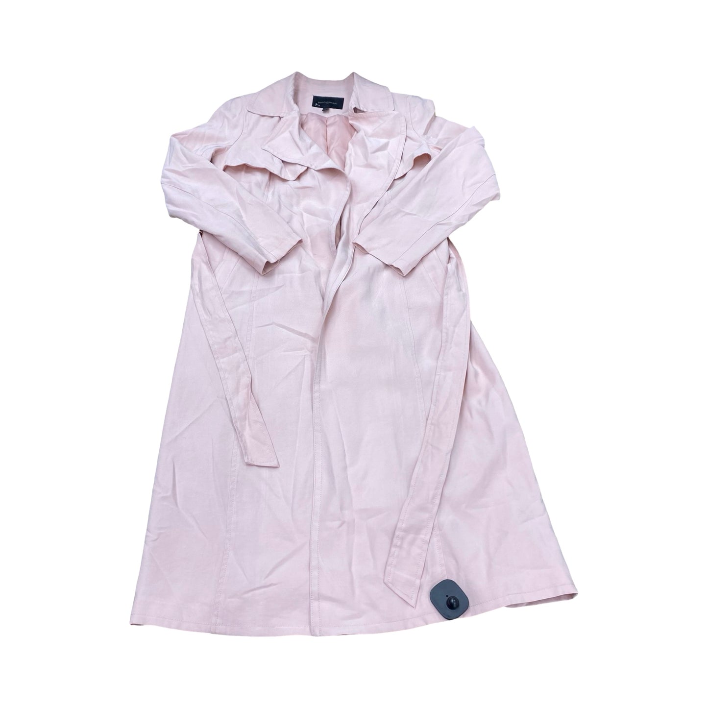 Coat Trench Coat By Banana Republic In Pink, Size:M