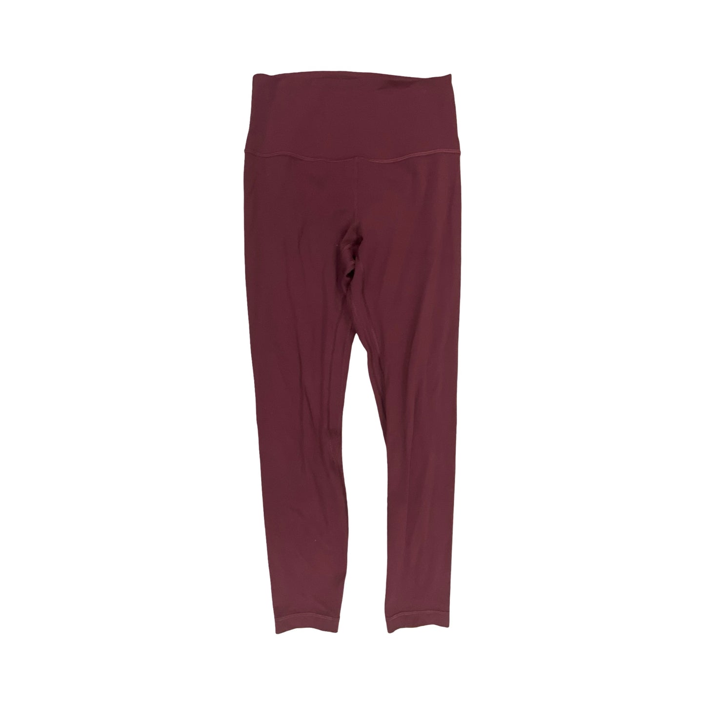 Athletic Leggings By Lululemon In Maroon, Size:6