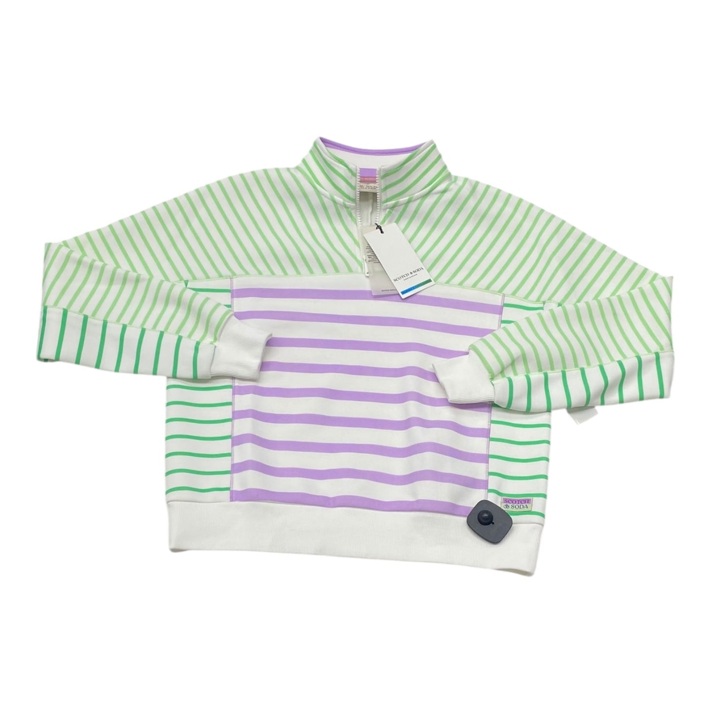Sweatshirt Collar By Scotch & Soda In Striped Pattern, Size:Xs