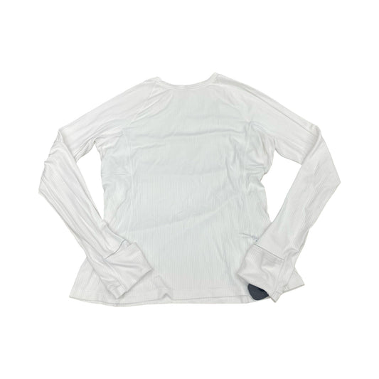 Athletic Top Ls Crewneck By Lululemon In White, Size:Xl