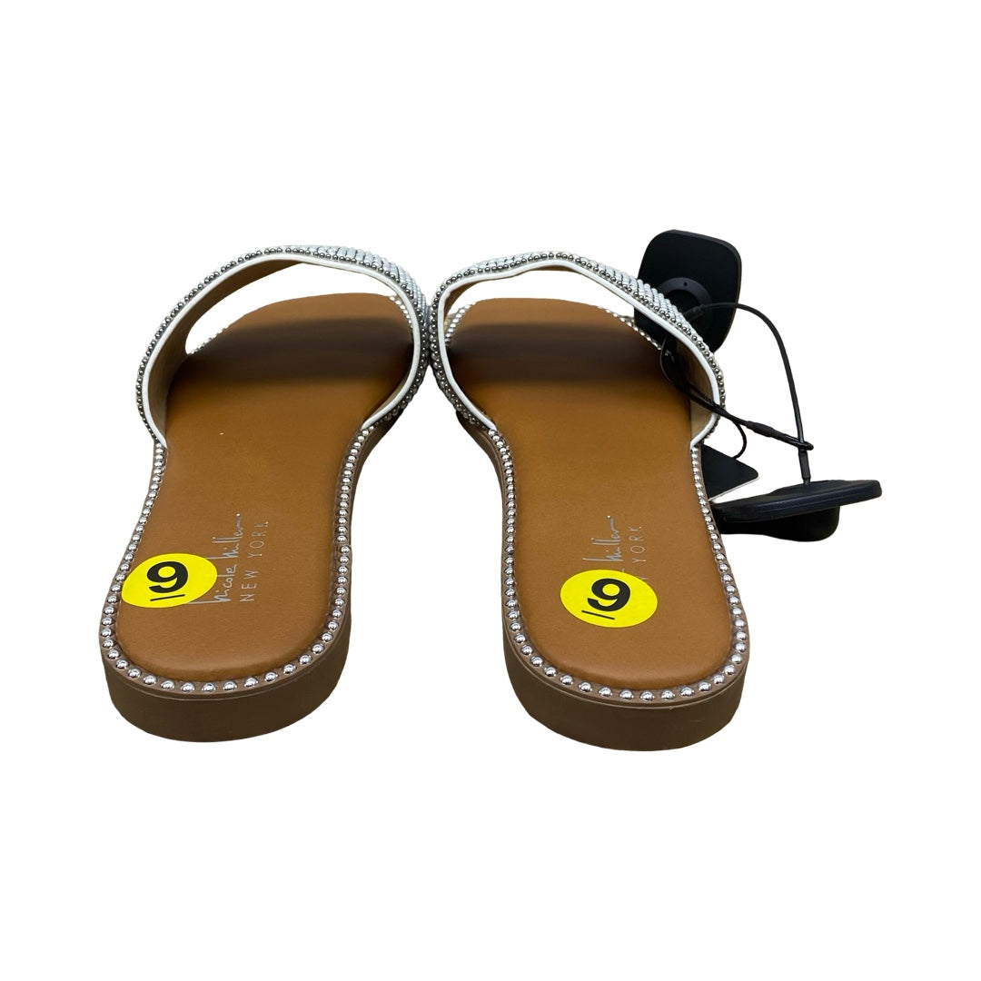 Sandals Flats By Nicole Miller In Striped Pattern, Size:9