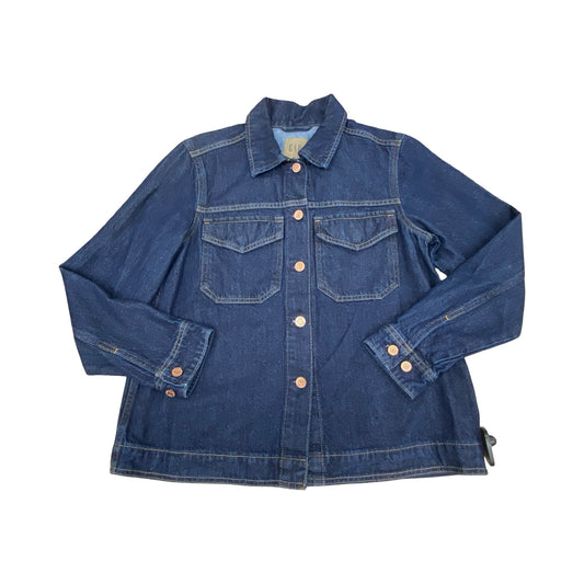 Jacket Denim By Gap In Blue Denim, Size:Sp