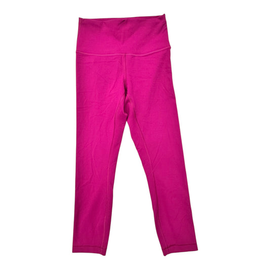 Athletic Capris Designer By Lululemon In Pink, Size:6