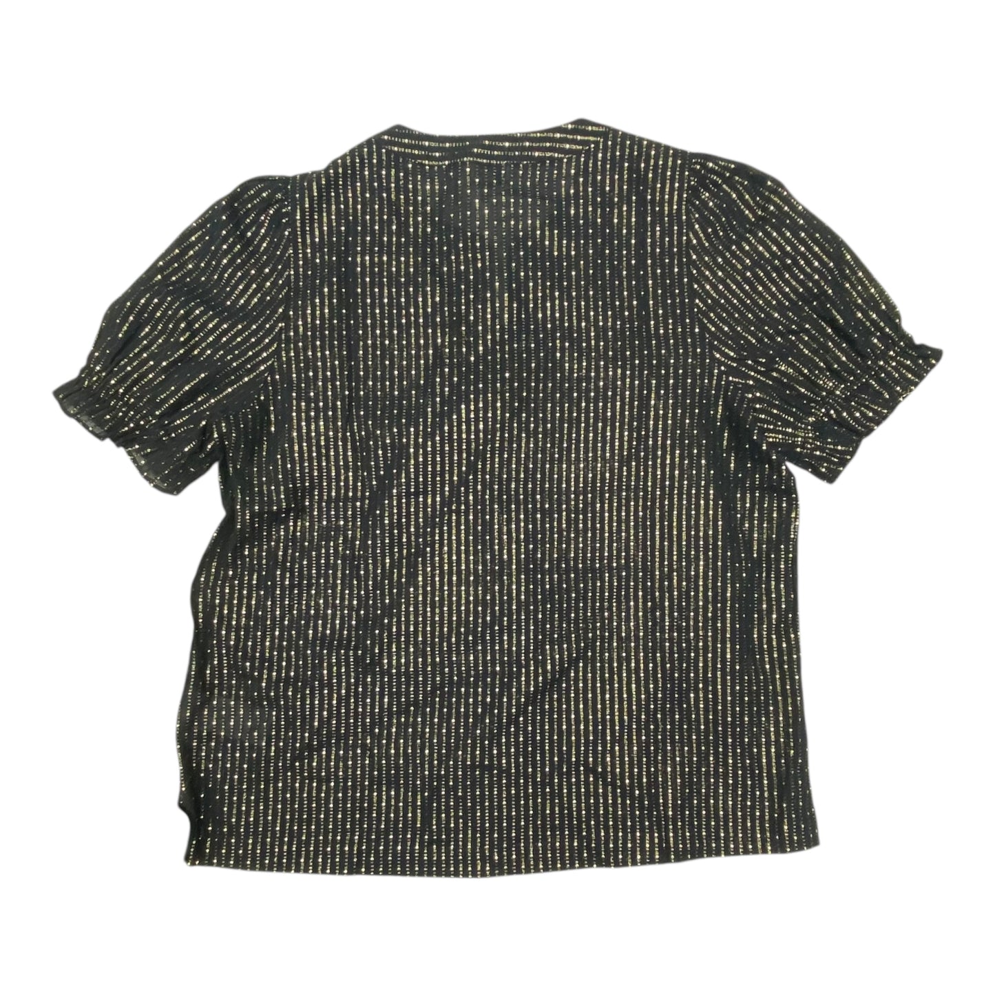 Top Ss By J. Crew In Black & Gold, Size:M