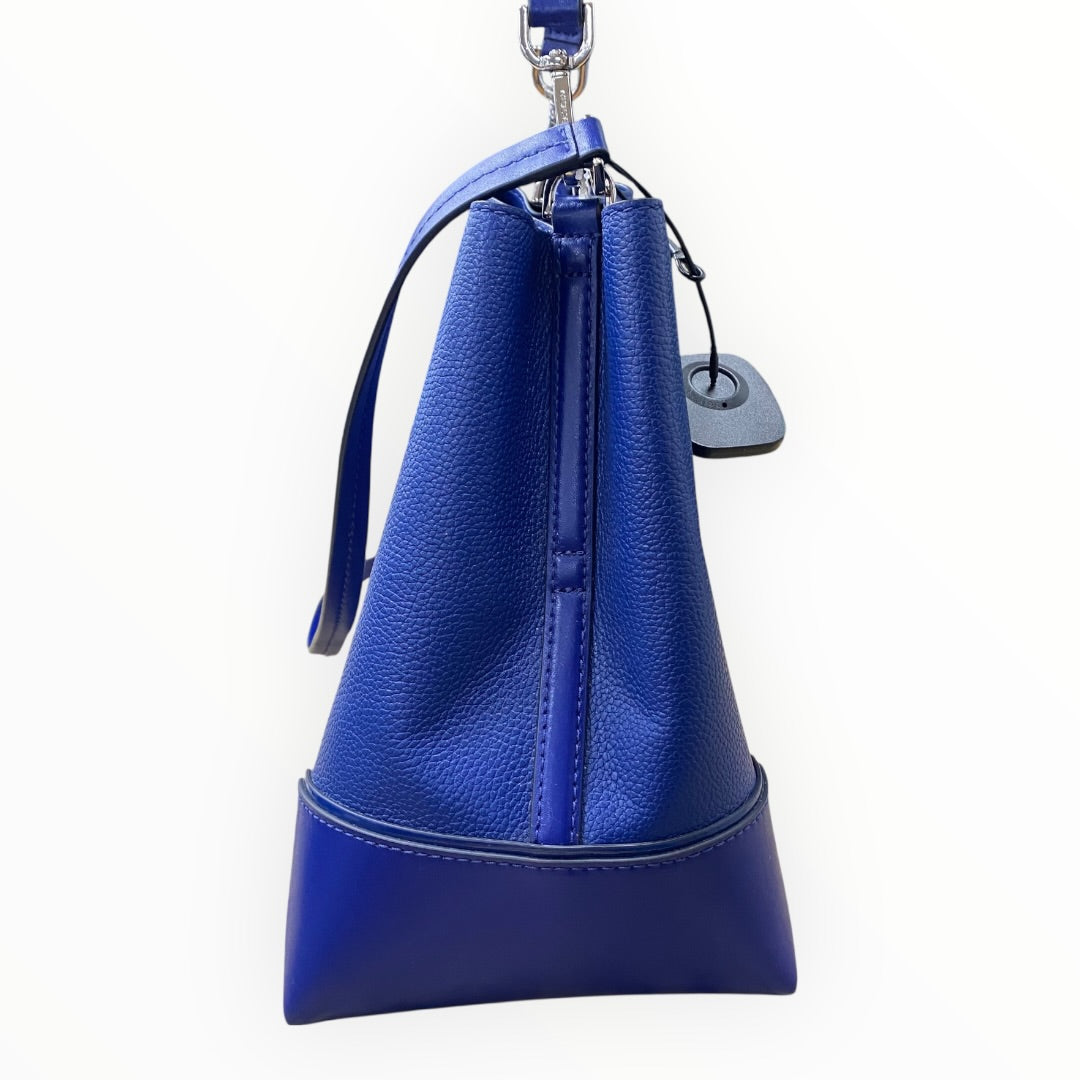Handbag Designer By Michael Kors In Blue, Size: Medium