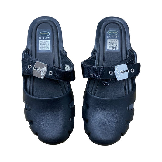 Sandals Heels Block By Dr Scholls In Black, Size:6