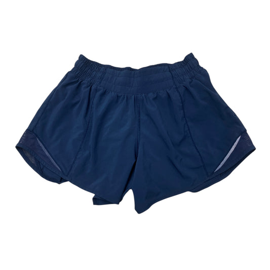 Athletic Shorts By Lululemon In Blue, Size:4