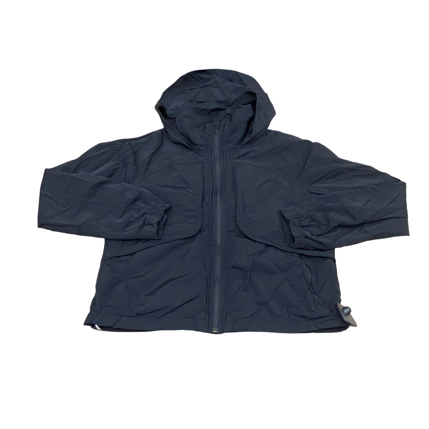 Athletic Jacket By Lululemon In Black, Size:4