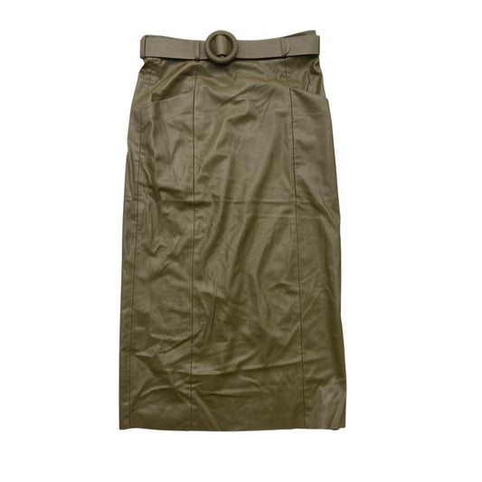 Skirt Midi By Zara In Green, Size:S