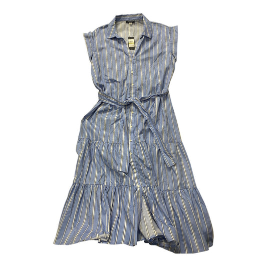 Dress Casual Maxi By Tommy Hilfiger In Striped Pattern, Size:L