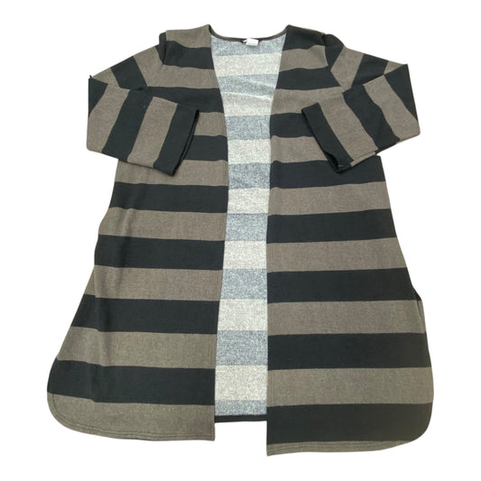 Sweater Cardigan By Heimish Usa In Striped Pattern, Size:Xl