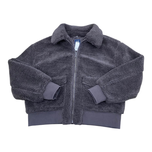 Coat Faux Fur & Sherpa By Gap In Brown, Size:L