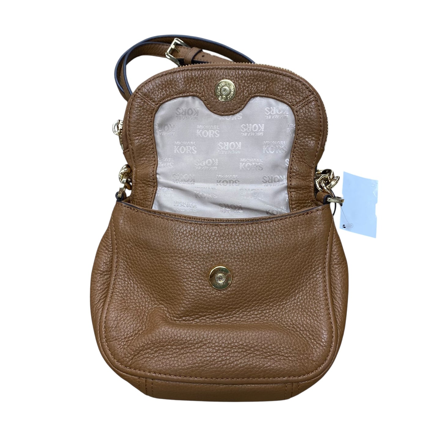 Handbag Designer By Michael Kors In Brown, Size:Small