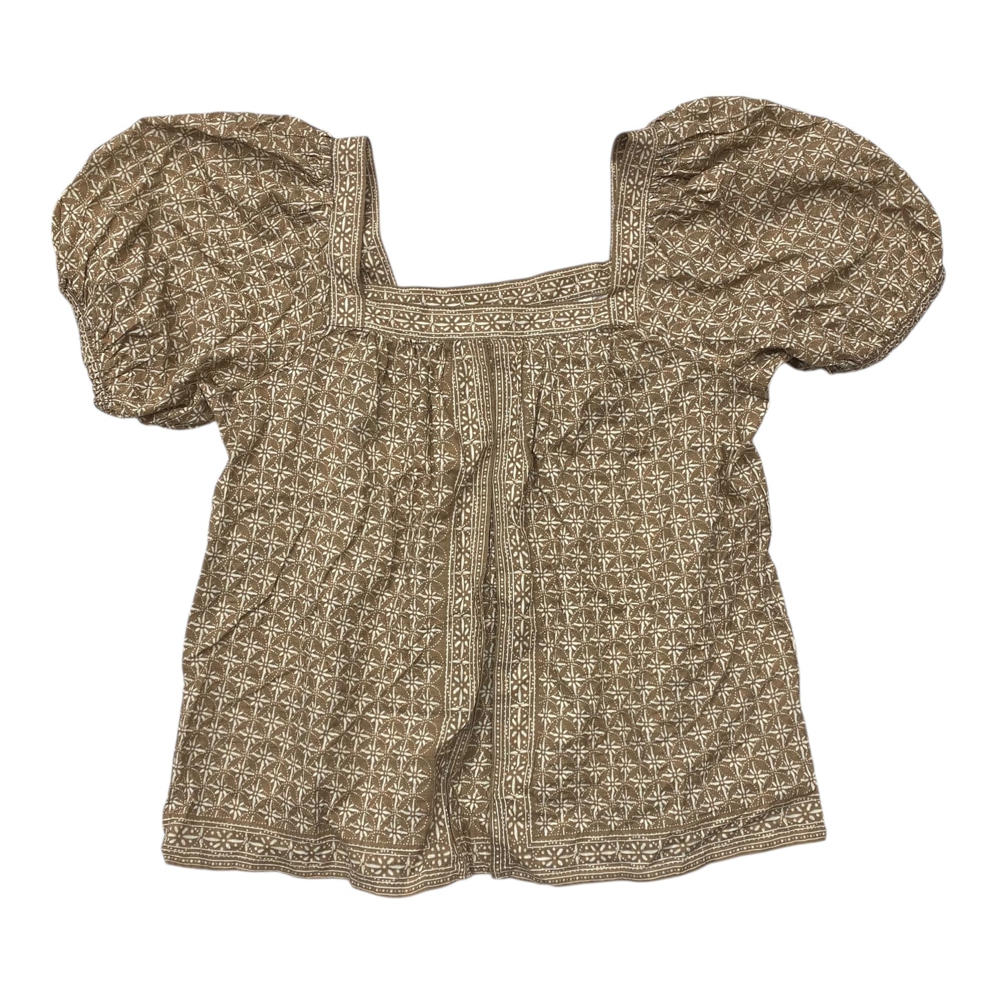 Top Ss By Max Studio In Brown & White, Size:M