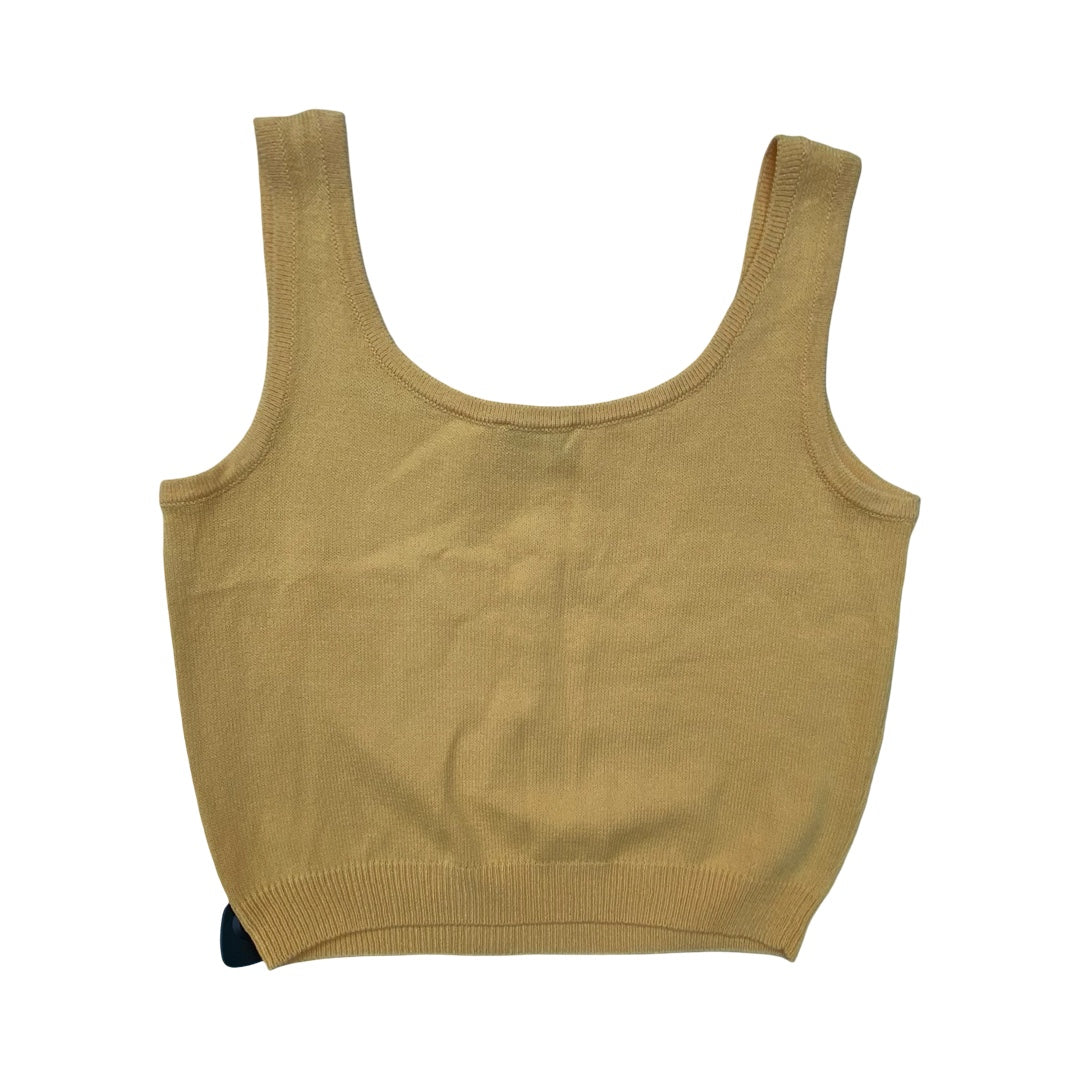 Top Sleeveless Luxury Designer By St John Collection In Orange, Size:L